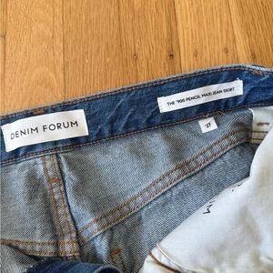 Denim Forum The 90’s Pencil Maxi Jean Skirt